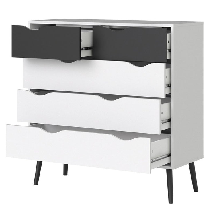 Furniture To Go Oslo Chest of 5 Drawers (2+3)