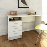 Furniture To Go Function Plus Desk 3 Drawers in White