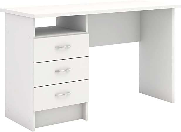 Furniture To Go Function Plus Desk 3 Drawers in White