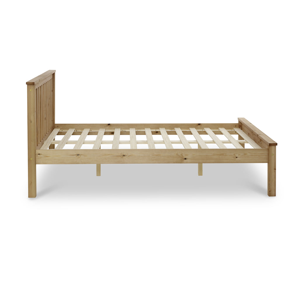 Pine bed frame twin discount