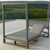 Maze Allure Cabana Double Sunlounger Flanelle-Better Bed Company