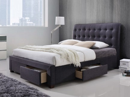 Artisan Bed Company Dark Grey Two Front draws and Two Side Draw Bed Frame