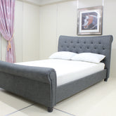 Artisan Bed Company Grey Standard Fabric Bed