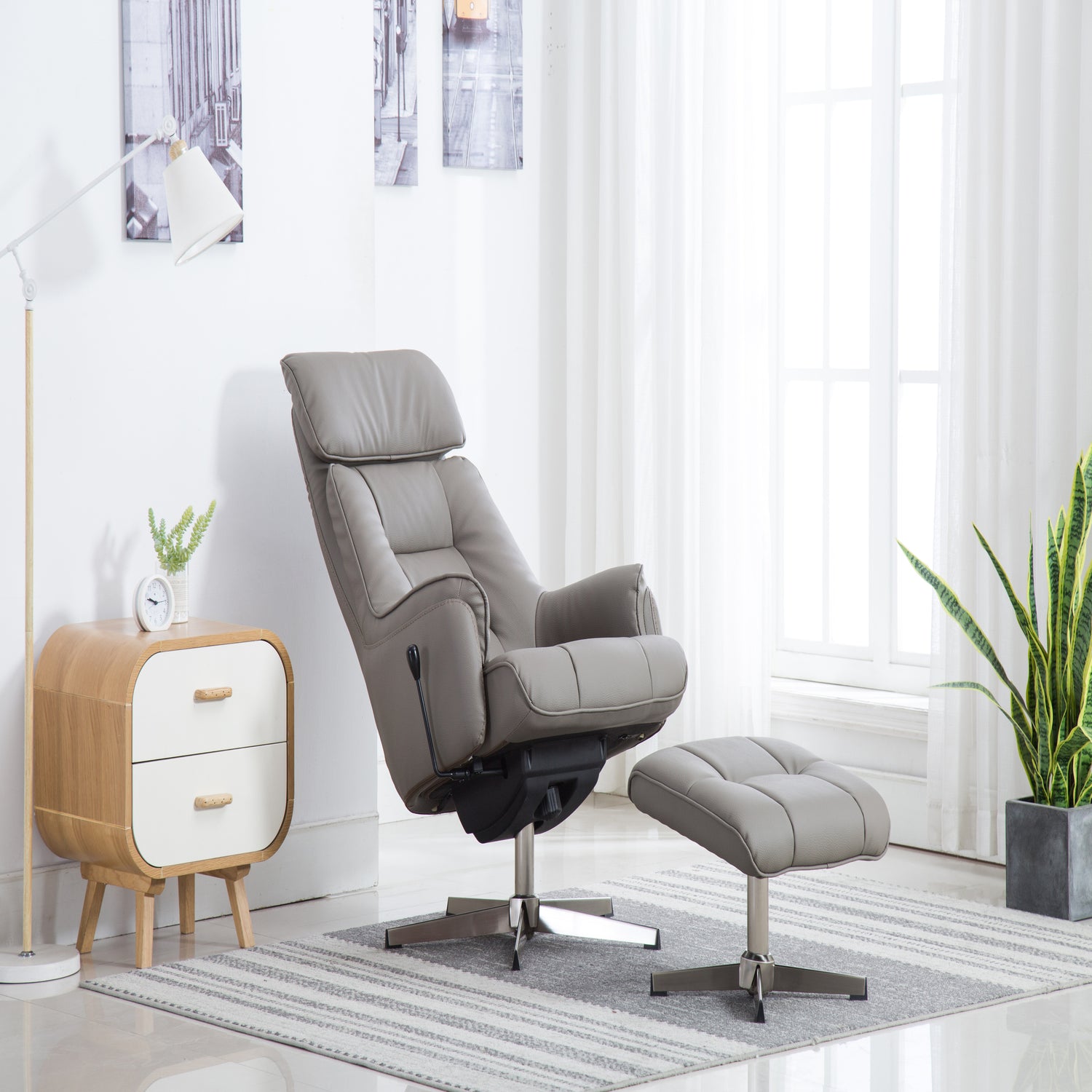 GFA Auckland Recliner And Foot Stool