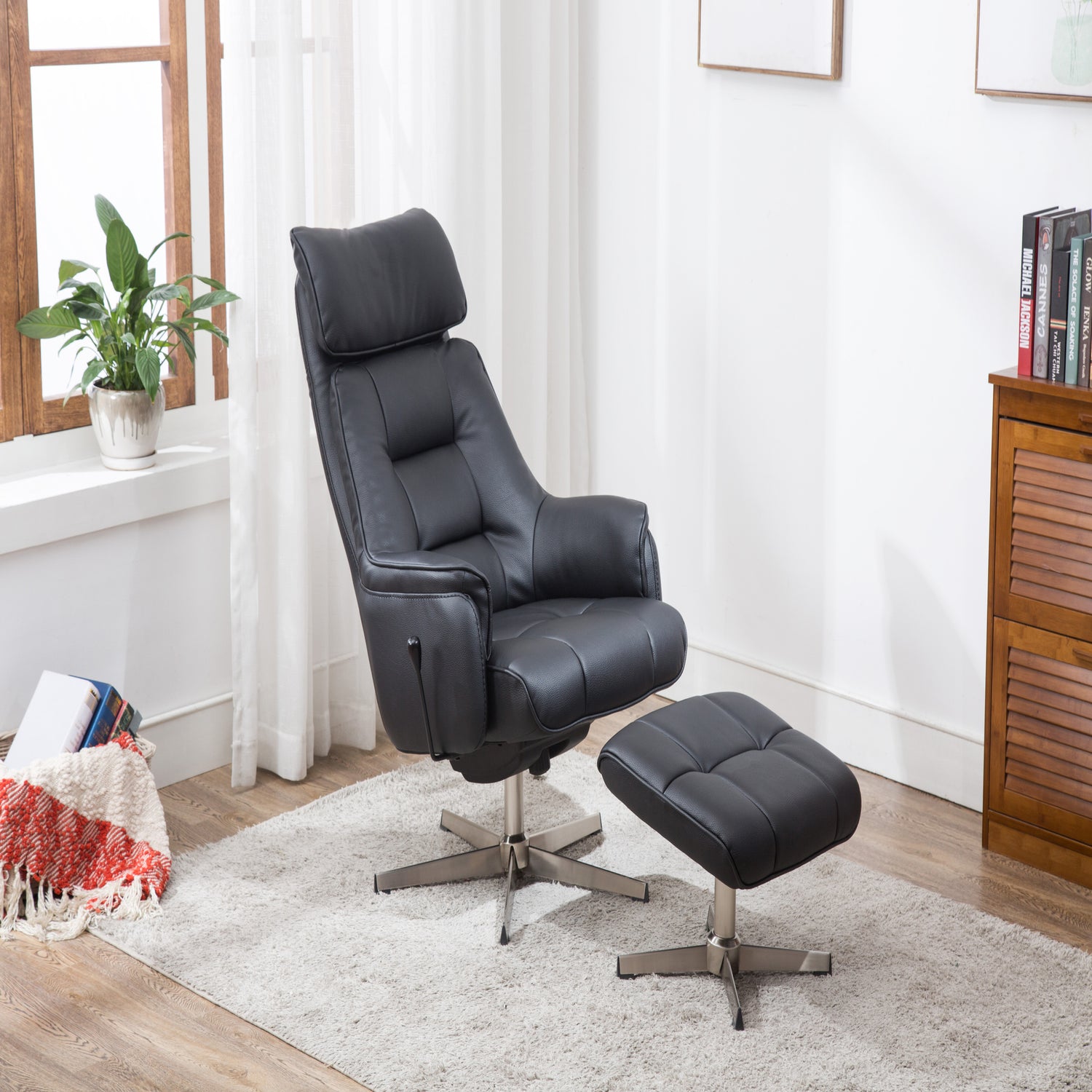 GFA Auckland Recliner And Foot Stool