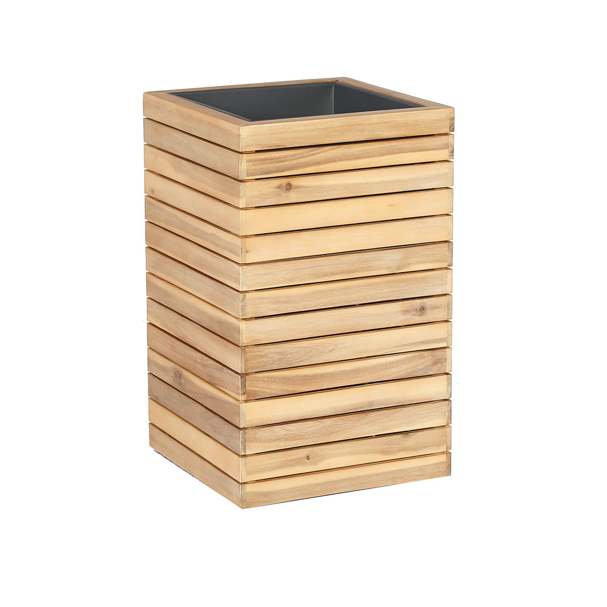 Maze Bali Medium Planter / Acacia wood Side-Better Bed Company
