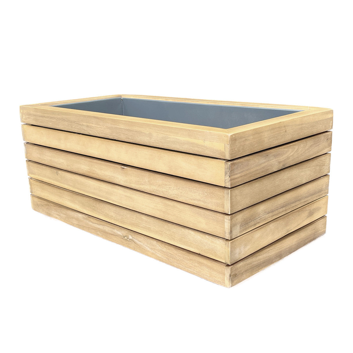 Maze Bali Small Planter / Acacia wood-Better Bed Company
