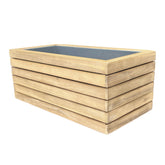 Maze Bali Small Planter / Acacia wood-Better Bed Company