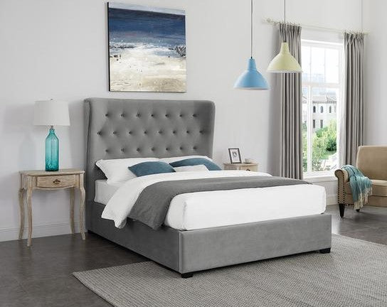 LPD Furniture Belgravia Grey Ottoman Bed-Better Bed Company 