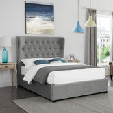 LPD Furniture Belgravia Grey Ottoman Bed-Better Bed Company 