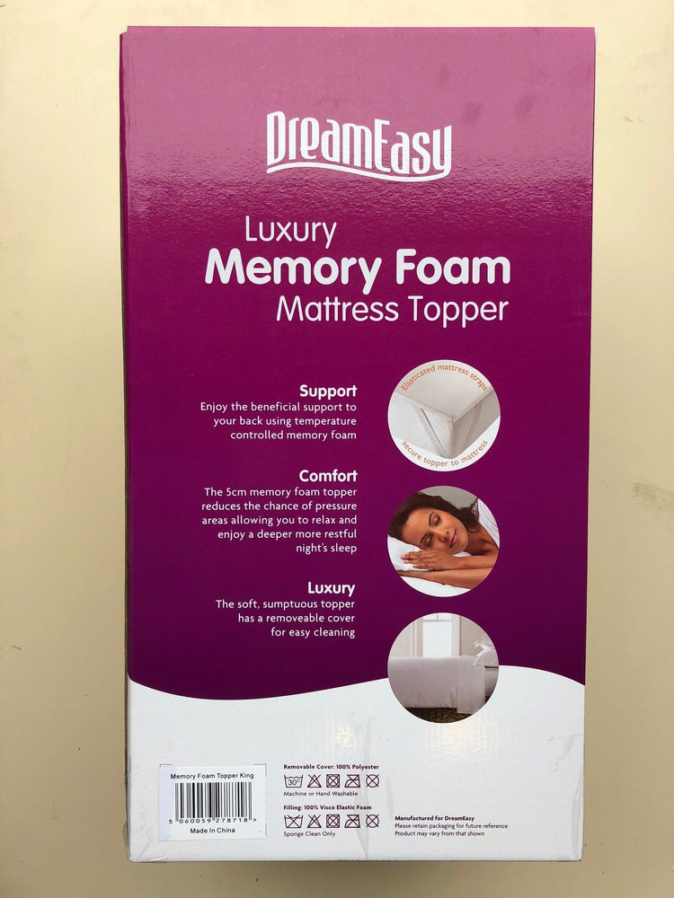 Dream Easy Memory Foam Topper Details-Better Bed Company 