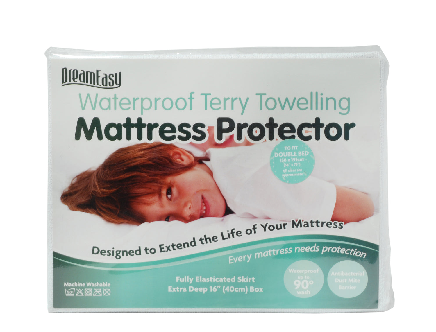 Dream Easy Waterproof Terry Toweling Mattress Protector