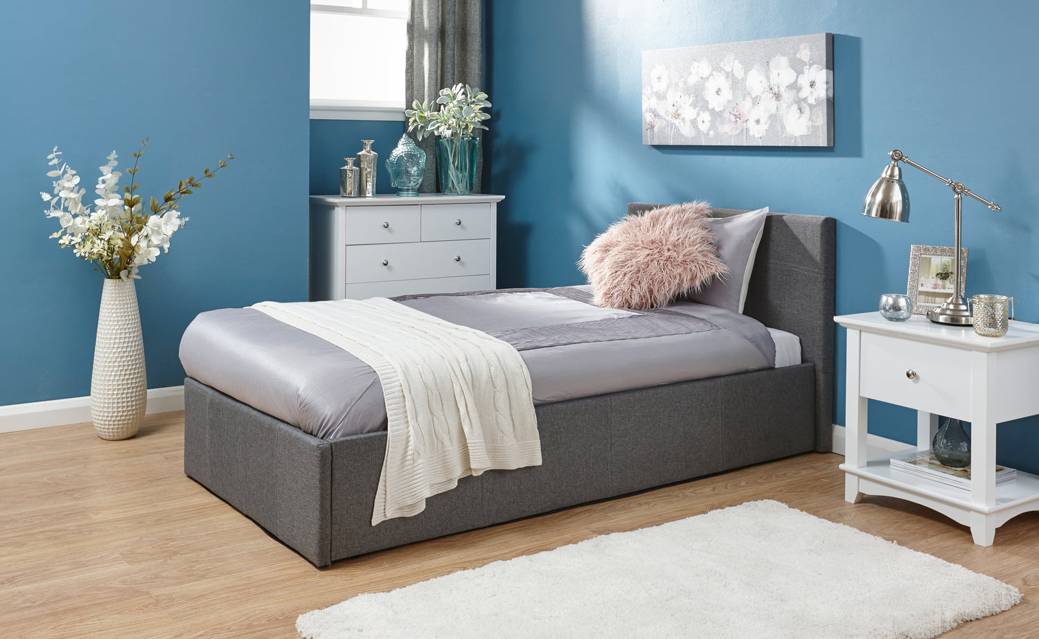 Watson End Lift Ottoman Bed Single-Better Bed Company 