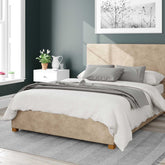 Better Peterborough Linen Beige Ottoman Bed-Better Bed Company 