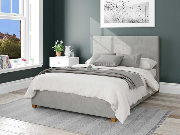 Better Peterborough Silver Grey Ottoman Bed-Better Bed Company 