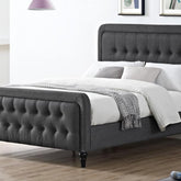 Heartlands Furniture Tahiti Grey Fabric Bed Frame-Better Bed Company 
