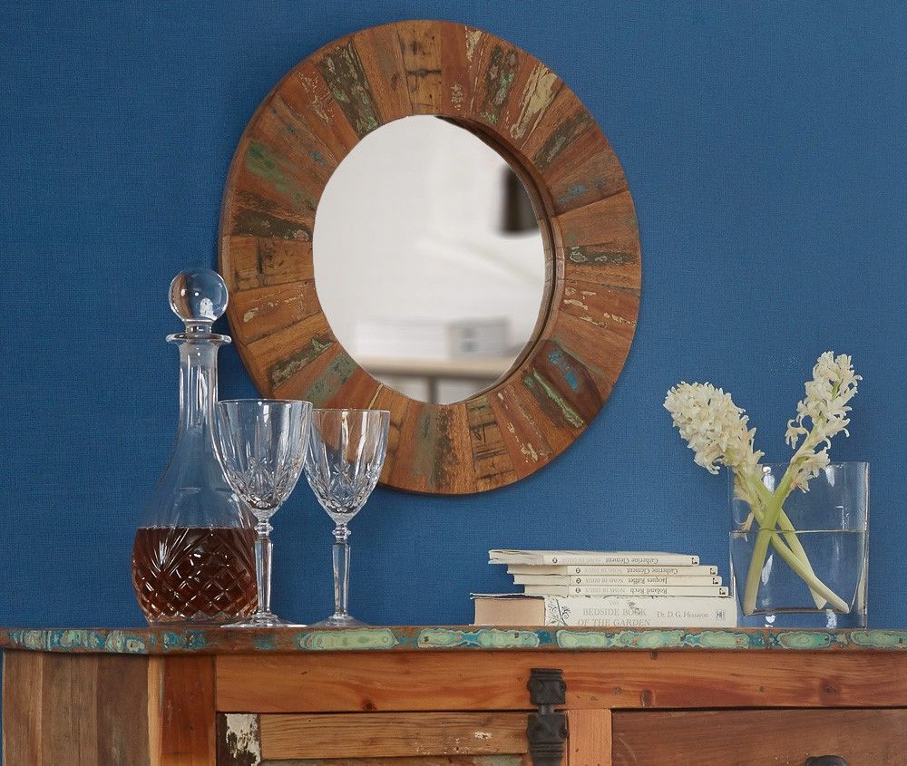 Indian Hub Coastal Large Mirror Frame-Better Bed Company 