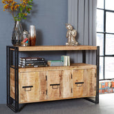 Indian Hub Cosmo Industrial Sideboard-Better Bed Company 