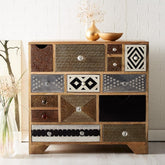 Indian Hub Sorio 14 Drawer Chest
