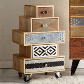 Indian Hub Sorio 5 Drawer Small Chest