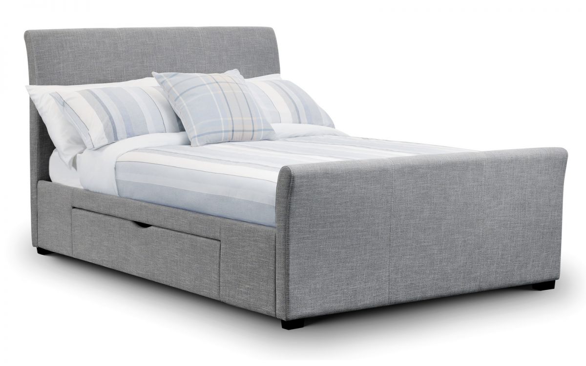 Julian Bowen Capri Grey Fabric Bed Frame