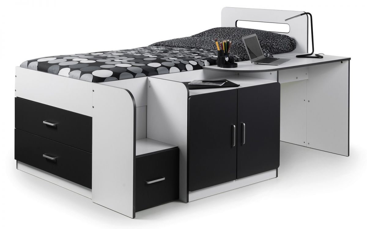 Julian Bowen Cookie Cabin Bed Black Storage Detail-Better Bed Company