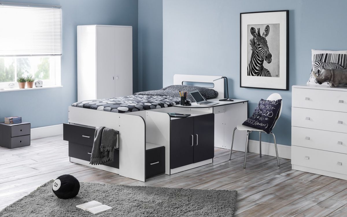 Julian Bowen Cookie Cabin Bed Black-Better Bed Company