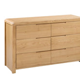 Julian Bowen Curve 6 Draw Wide Chest Of Draws