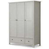 Julian Bowen Maine Dove Grey 3 Door Combination Wardrobe