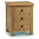 Julian Bowen Marlborough Oak 3 Drawer Bedside