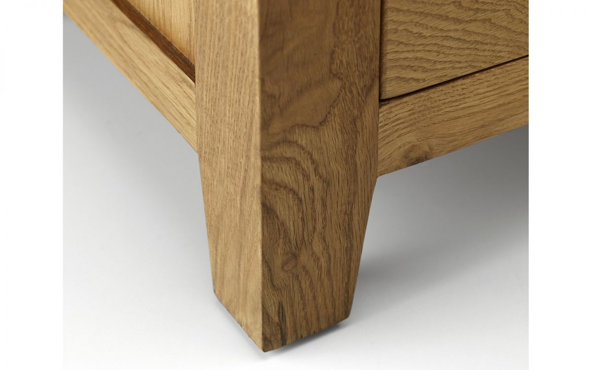Julian Bowen Marlborough Oak 3 Drawer Bedside