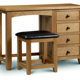 Julian Bowen Marlborough Oak Single Pedestal Dressing Table