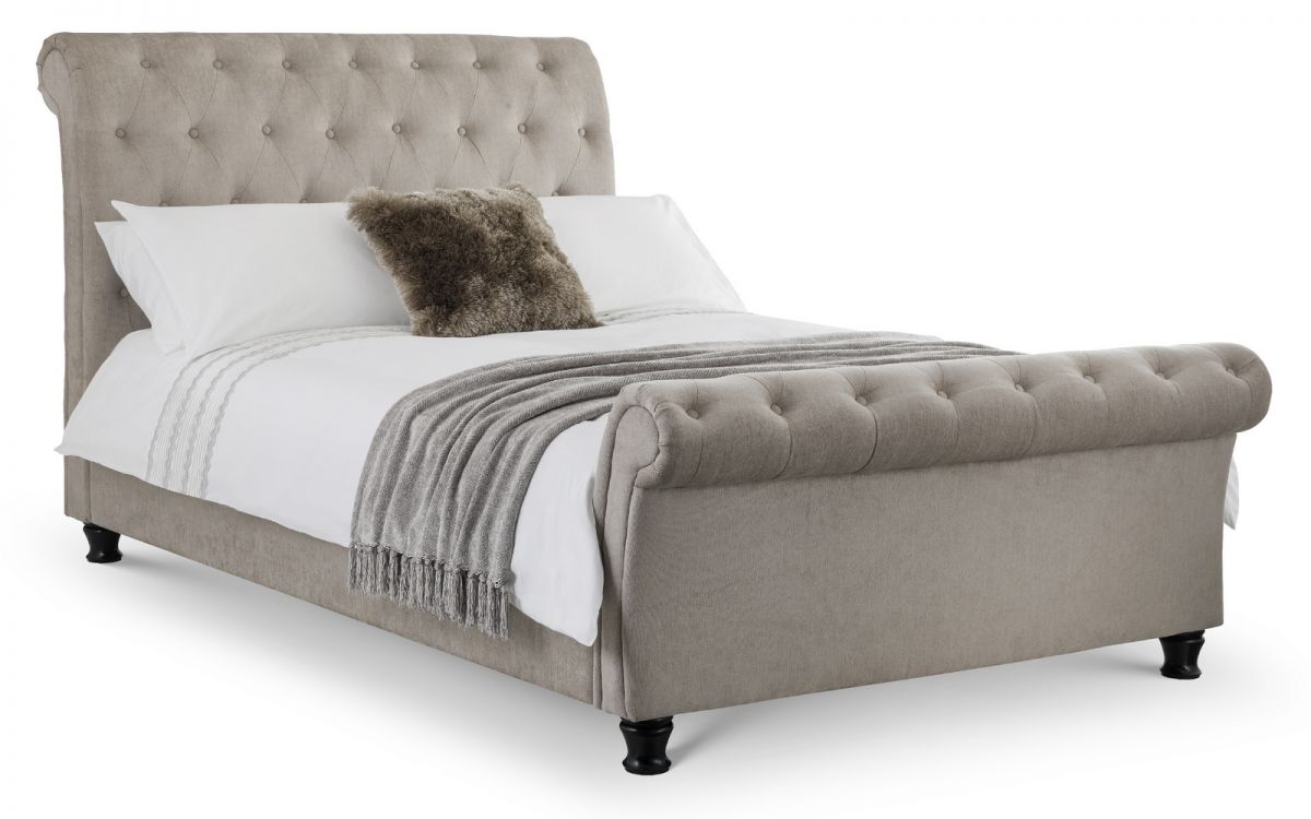 Julian Bowen Ravello Deep Button Scroll Bed Frame