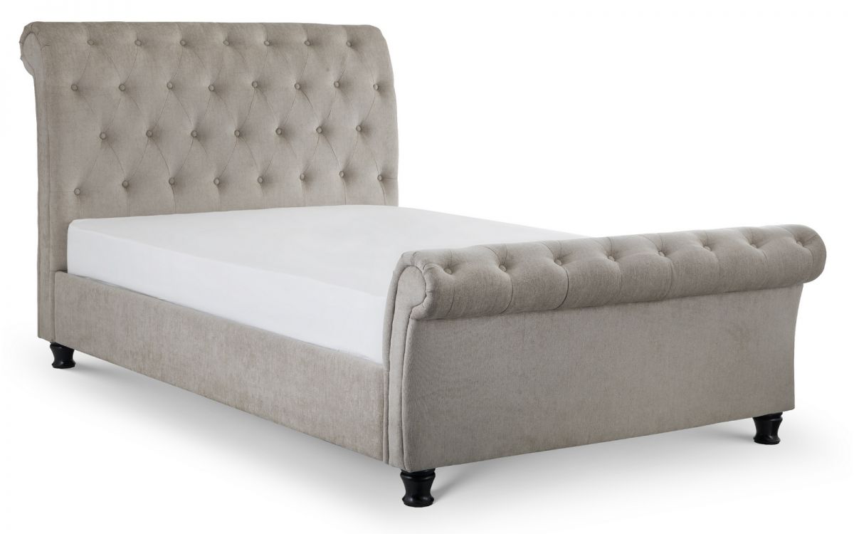 Julian Bowen Ravello Deep Button Scroll Bed Frame