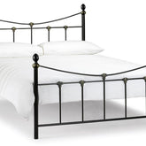 Julian Bowen Rebecca Satin Black Metal Bed Frame