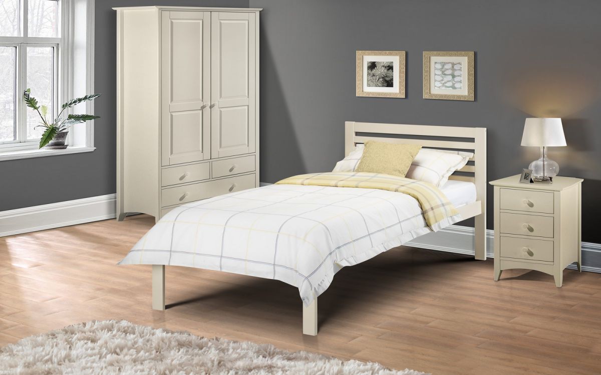 Julian Bowen Slocum White Bed Frame