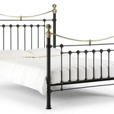 Julian Bowen Victoria Satin Black Metal Bed Frame