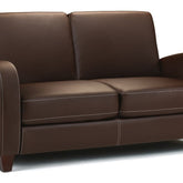 Julian Bowen Vivo 2 Seater Chestnut Faux Leather Sofa