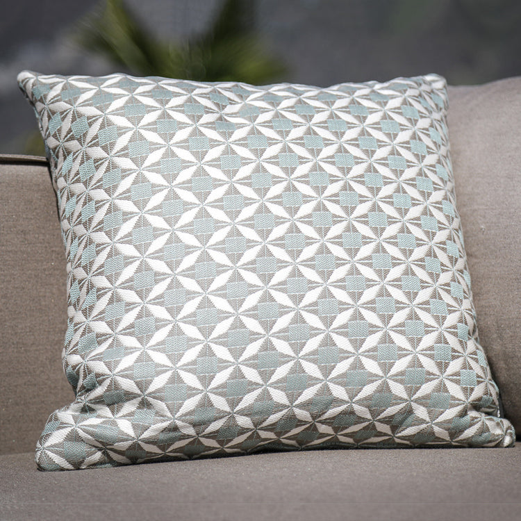 Maze Fabric Scatter Cushion 43x43cm (Pack of 2) / Mosaic Glacier