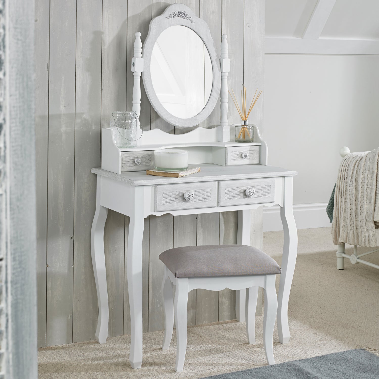LPD Furniture Brittany Dressing Table Mirror