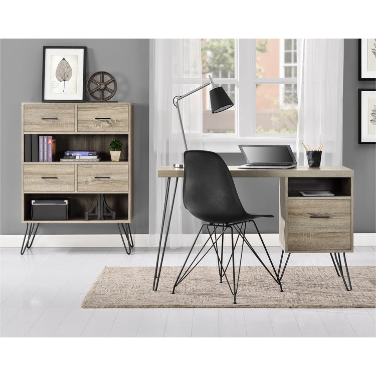 Dorel Home Landon Desk Distressed Grey Oak