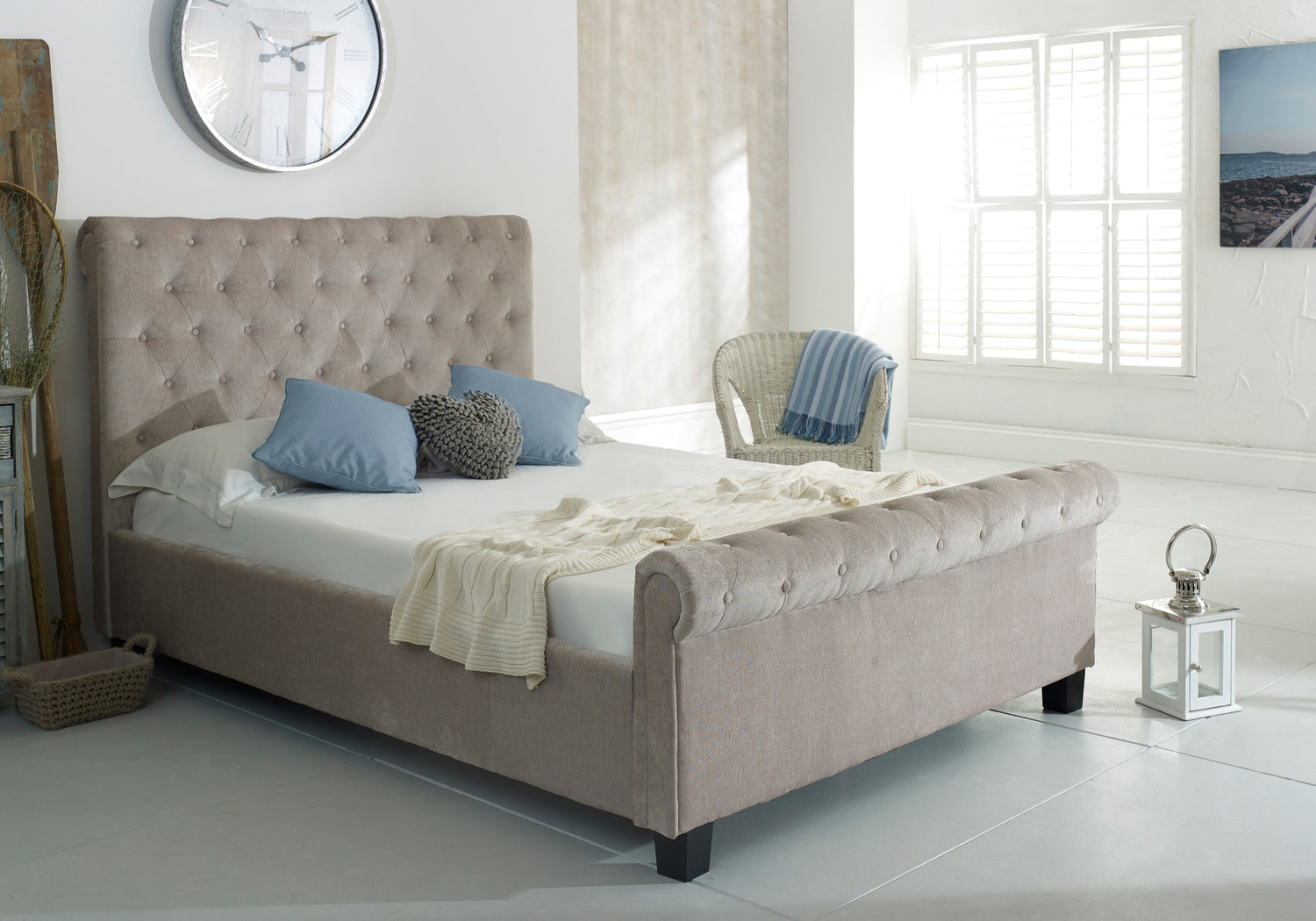 Libbie Mink Fabric Bed