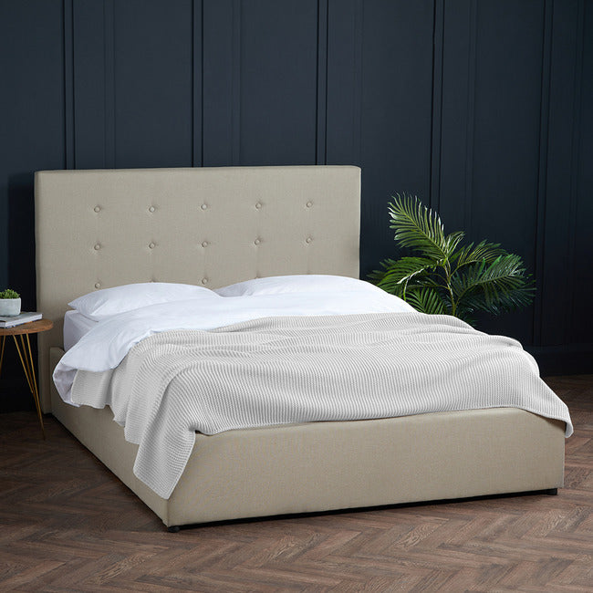 The Lucca Fabric Ottoman Bed