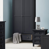 Julian Bowen Maine 2 Door Combination Wardrobe Anthracite