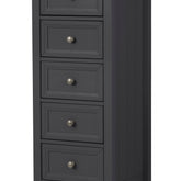 Julian Bowen Maine 5 Drawer Tall Chest Anthracite