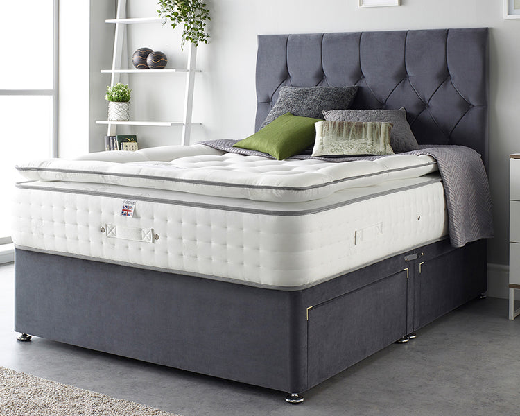 Aspire Hybrid Memory 1000 Pocket Pillowtop Mattress With A Double Bed-Better Bed Company