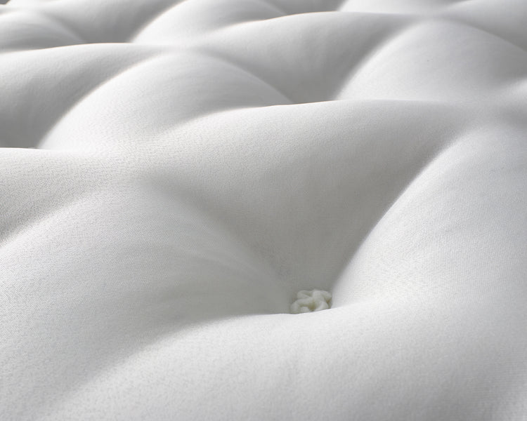 Aspire Alpaca Silk 5000 Pocket Pillowtop Mattress Tufts Close Up-Better Bed Company 