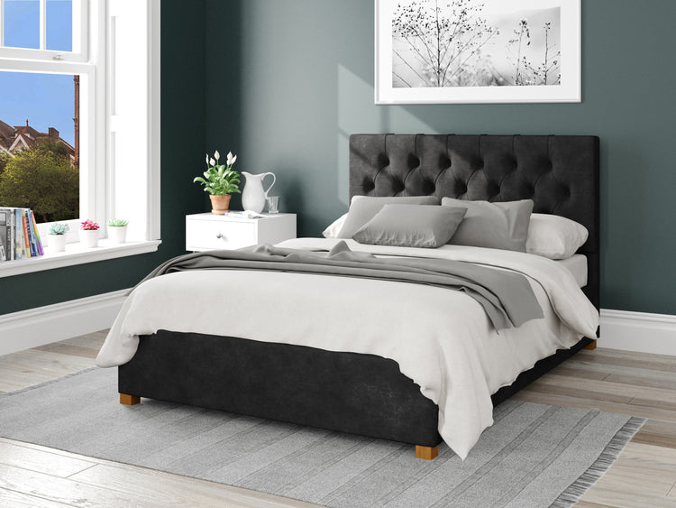 Better Portsmouth Black Ottoman Bed-Better Bed Company 