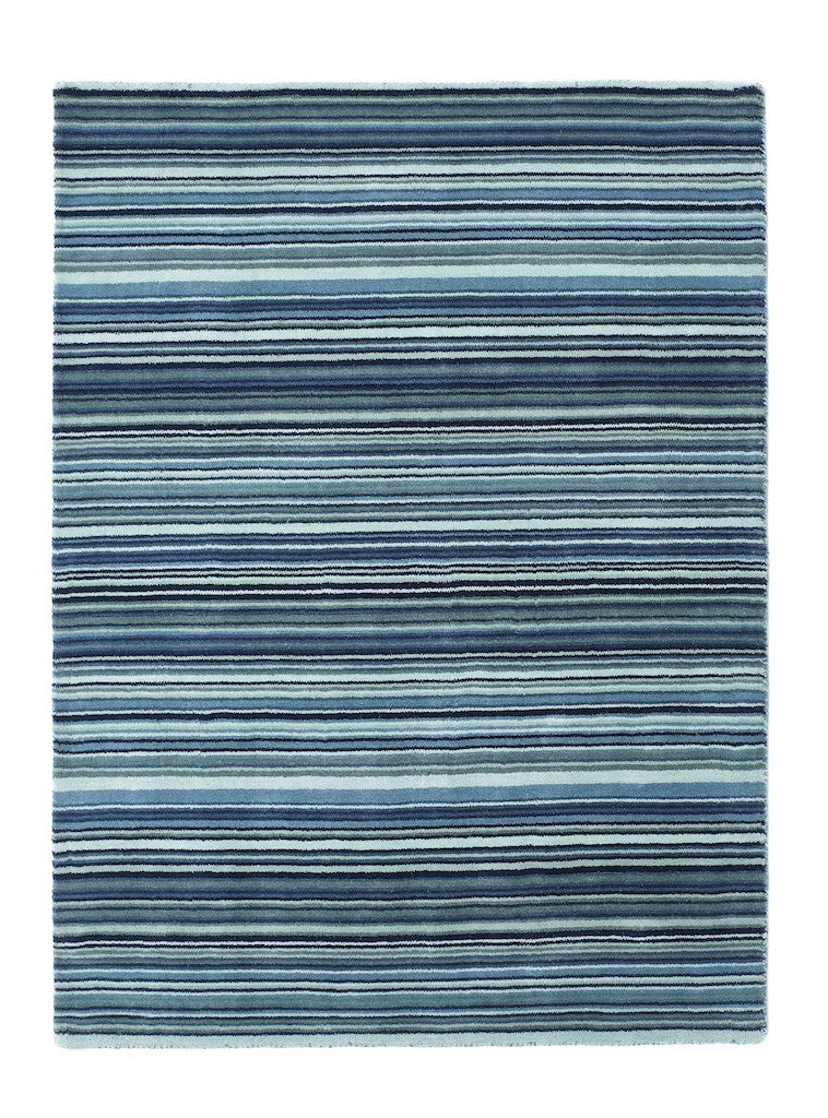 Origins Fine Stripes Blue / Beige Rug