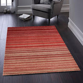 Origins Fine Stripes Red Rug